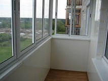 Балконный блок с дверью и глухим окном 1800x2100